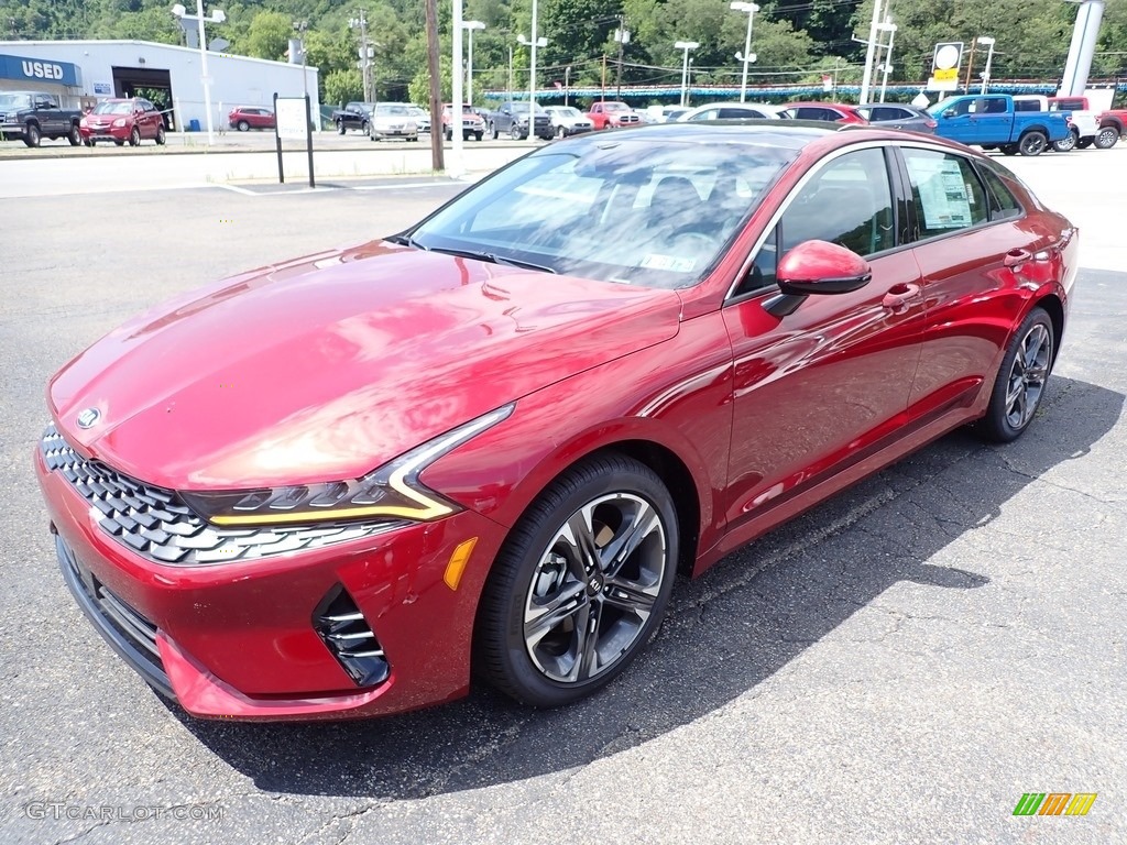 Passion Red 2021 Kia K5 EX Exterior Photo #138945692