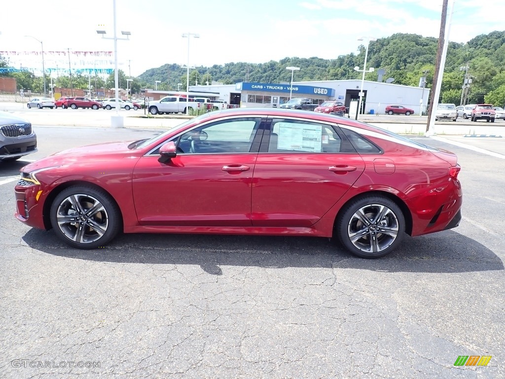 Passion Red 2021 Kia K5 EX Exterior Photo #138945707