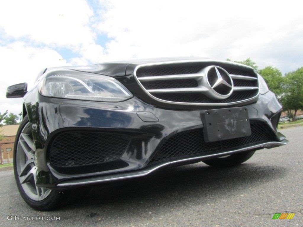 2014 E 350 4Matic Sport Sedan - Black / Black photo #2