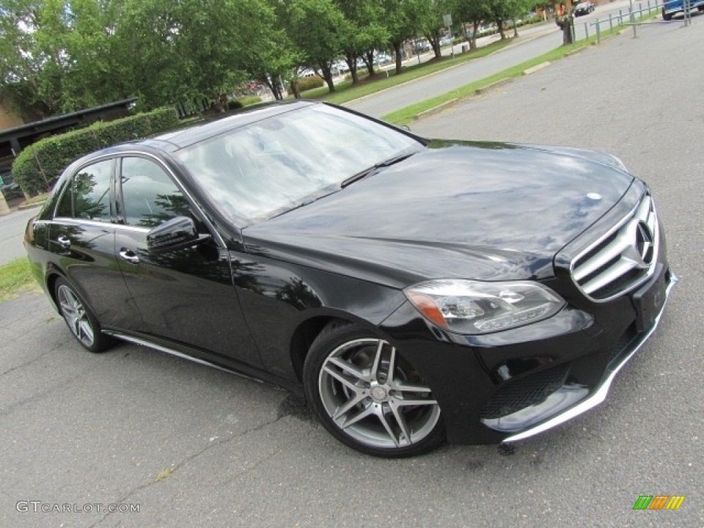 2014 E 350 4Matic Sport Sedan - Black / Black photo #3