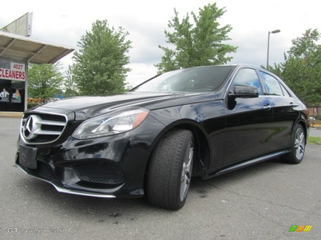 2014 E 350 4Matic Sport Sedan - Black / Black photo #6