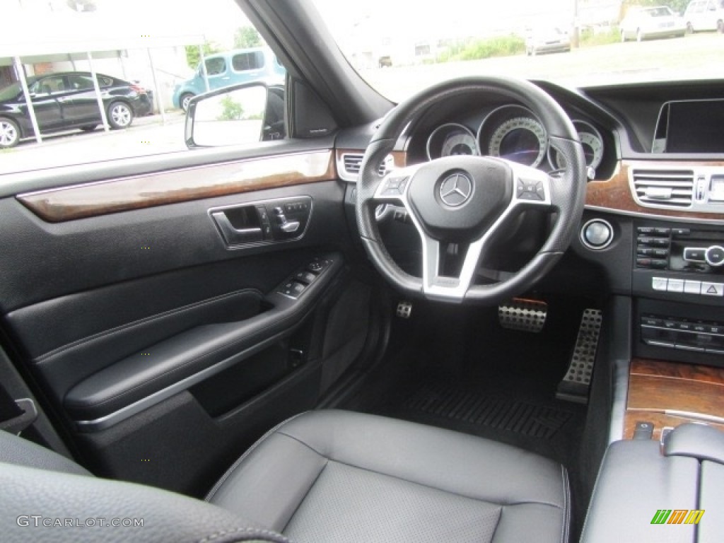 2014 E 350 4Matic Sport Sedan - Black / Black photo #12