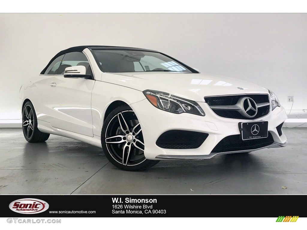 2016 E 550 Cabriolet - Polar White / Natural Beige/Black photo #1