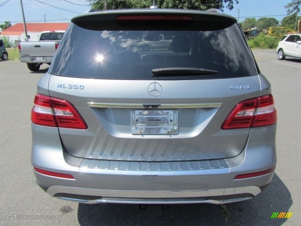 2013 ML 350 4Matic - Palladium Silver Metallic / Black photo #9