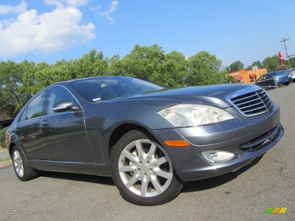 2008 S 550 Sedan - Flint Grey Metallic / Grey/Dark Grey photo #1