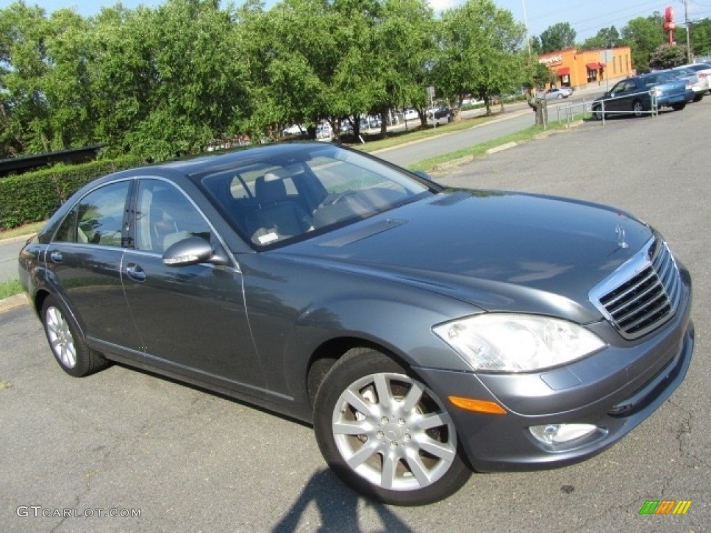 2008 S 550 Sedan - Flint Grey Metallic / Grey/Dark Grey photo #3