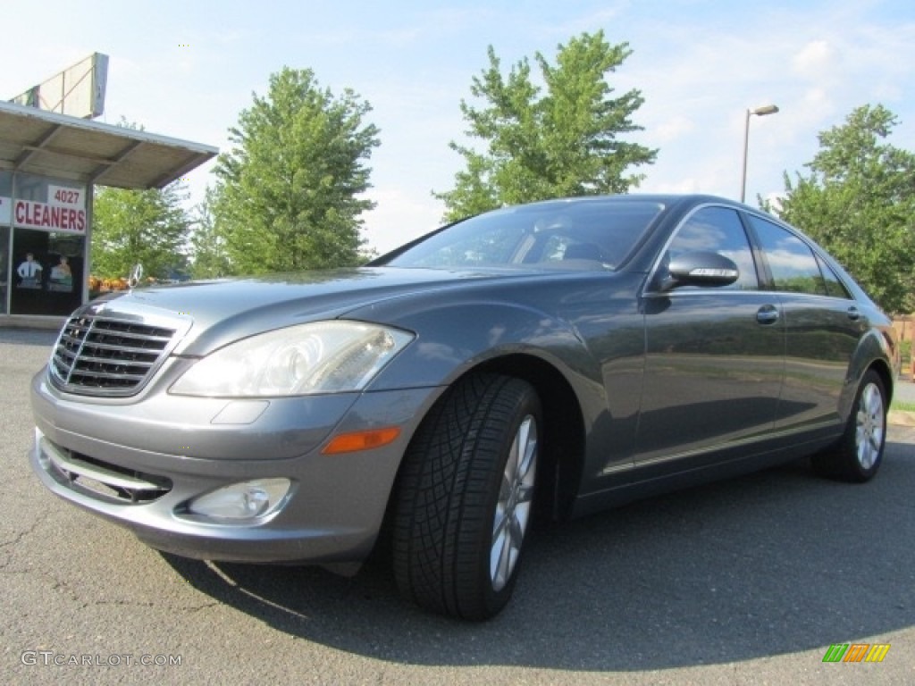 2008 S 550 Sedan - Flint Grey Metallic / Grey/Dark Grey photo #6