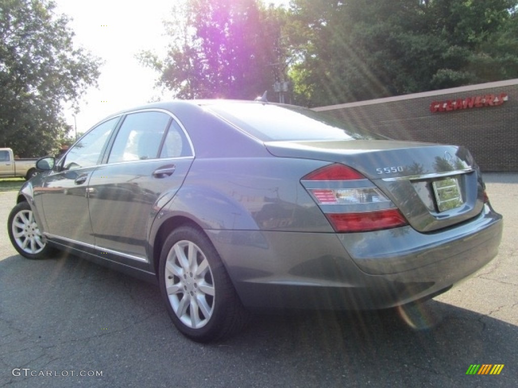 2008 S 550 Sedan - Flint Grey Metallic / Grey/Dark Grey photo #8