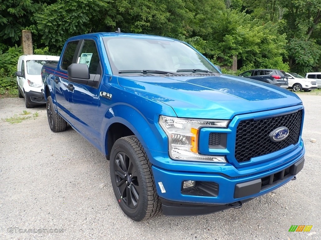 2020 F150 STX SuperCrew 4x4 - Velocity Blue / Black photo #3