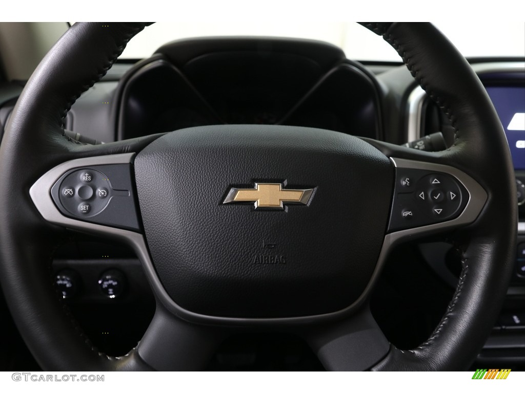 2019 Chevrolet Colorado LT Crew Cab 4x4 Jet Black Steering Wheel Photo #138948128