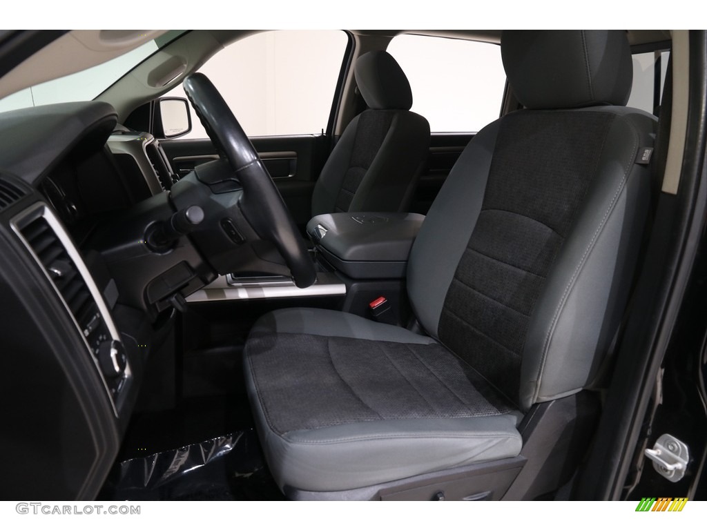 2014 1500 SLT Crew Cab 4x4 - Black / Black/Diesel Gray photo #5