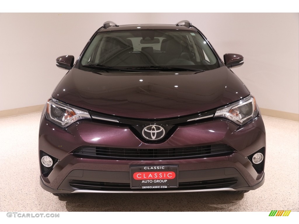 2018 RAV4 XLE AWD - Black Current Metallic / Black photo #2