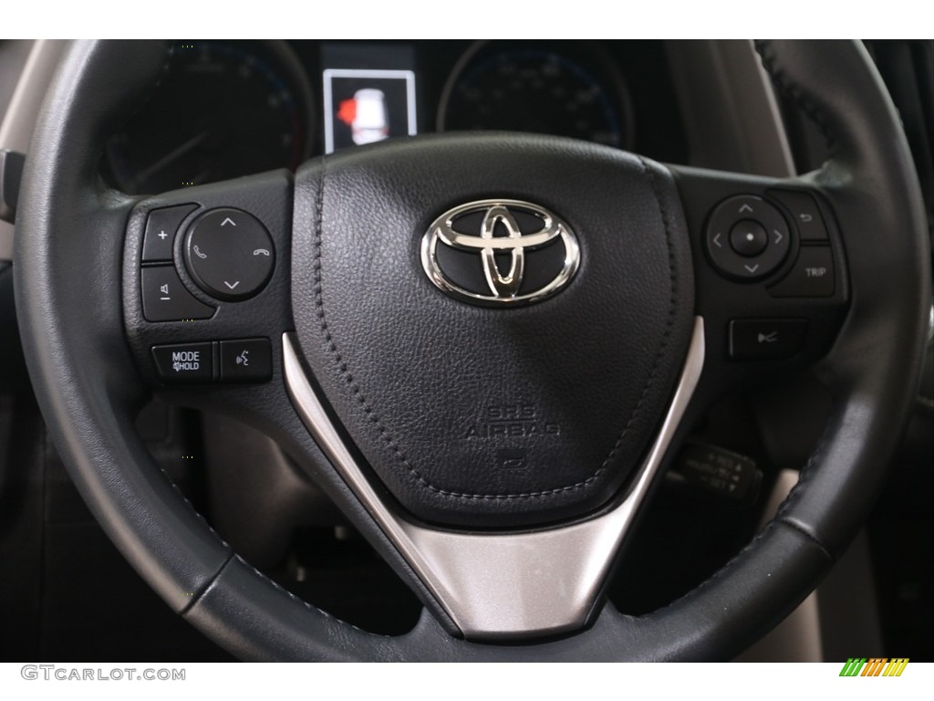 2018 RAV4 XLE AWD - Black Current Metallic / Black photo #7