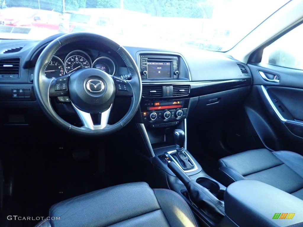 Black Interior 2015 Mazda CX-5 Grand Touring AWD Photo #138952448