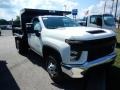 Summit White - Silverado 3500HD Work Truck Crew Cab 4x4 Dump Truck Photo No. 3