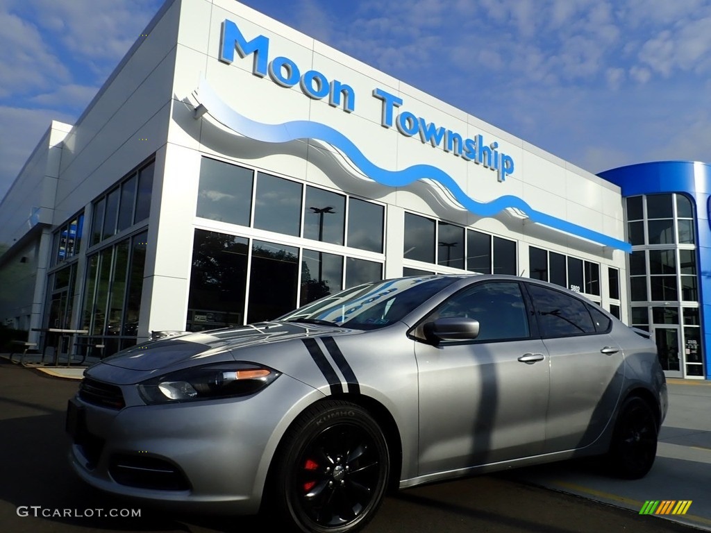 2014 Dart SXT - Billet Silver Metallic / Black/Light Tungsten photo #1