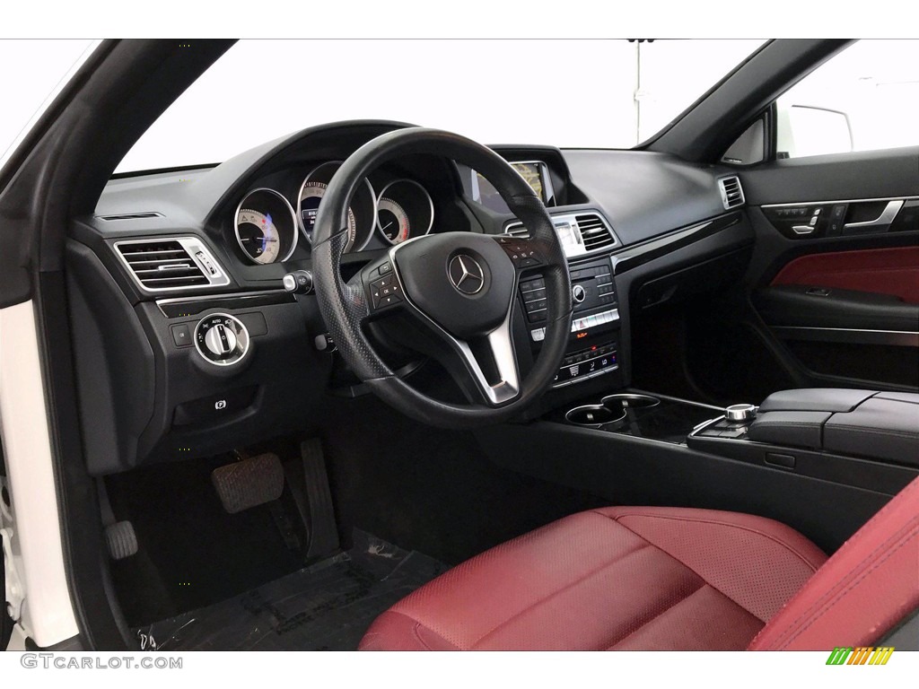 2017 E 400 Cabriolet - Polar White / Red/Black photo #22