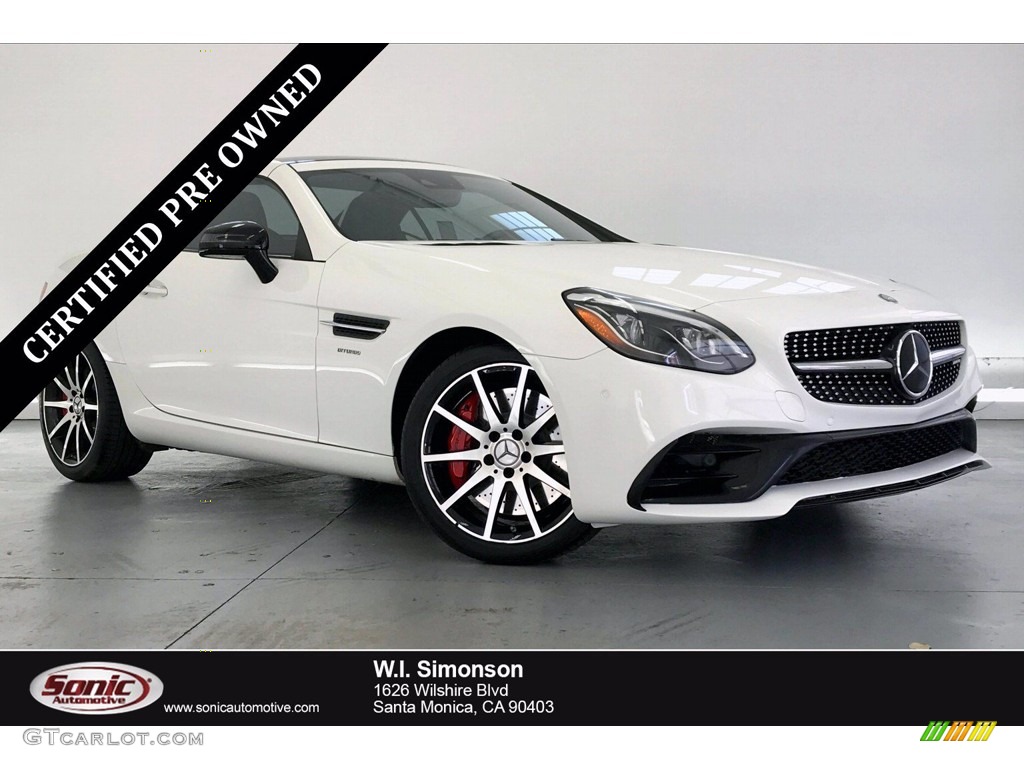 2017 SLC 43 AMG Roadster - Polar White / Black photo #1