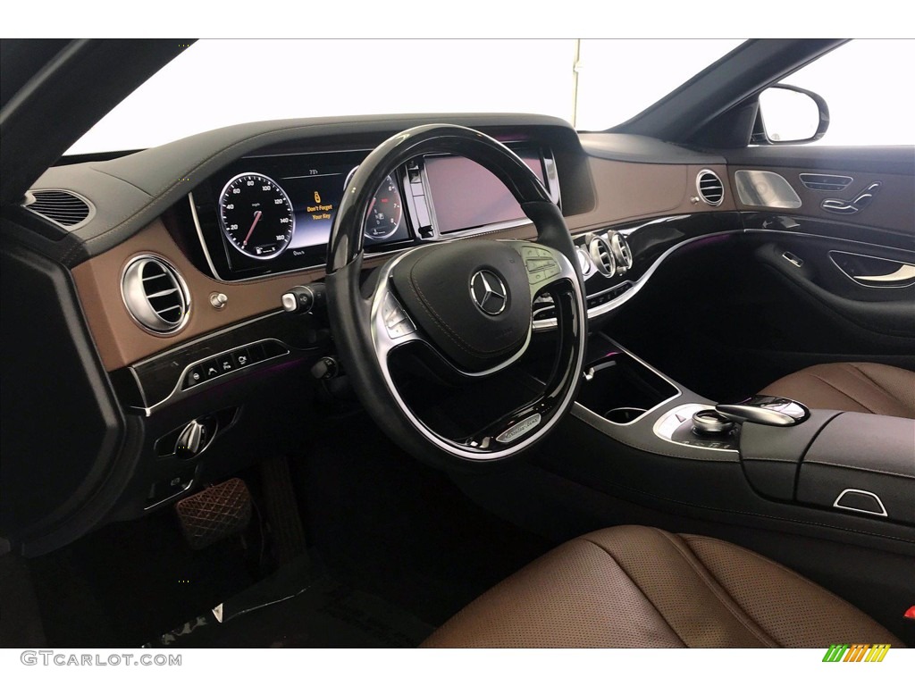 Nut Brown/Black Interior 2017 Mercedes-Benz S 550 Sedan Photo #138959750