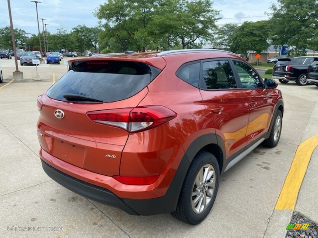 2017 Tucson SE AWD - Sedona Sunset / Black photo #2