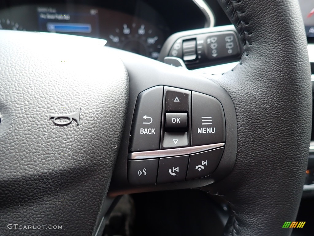 2020 Ford Escape SEL 4WD Ebony Black Steering Wheel Photo #138961190