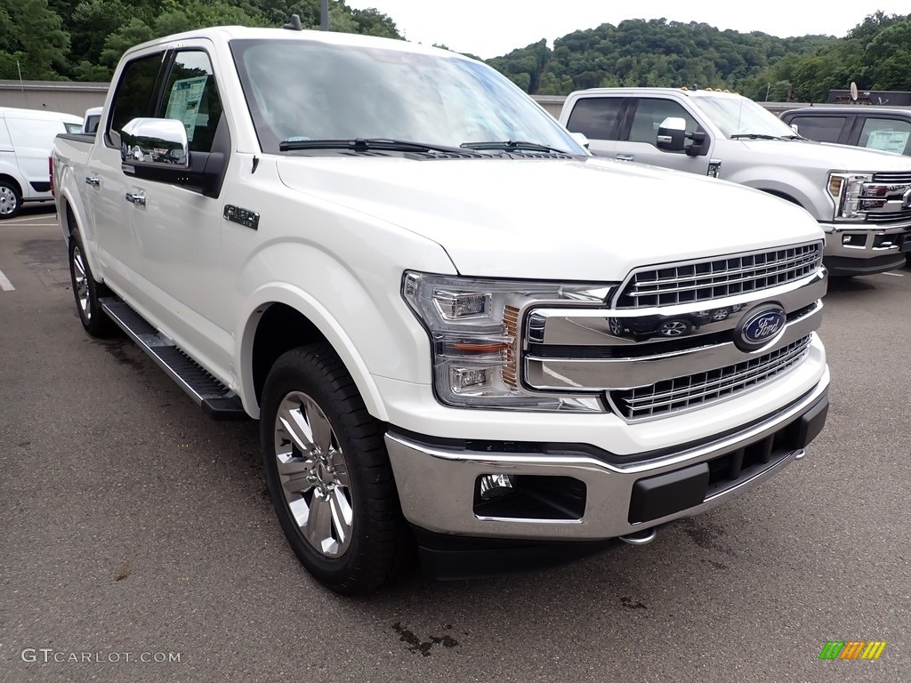 2020 F150 Lariat SuperCrew 4x4 - Star White / Black photo #3