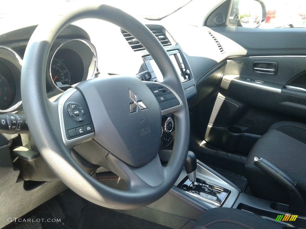2019 Mitsubishi Outlander Sport ES Black Steering Wheel Photo #138962718