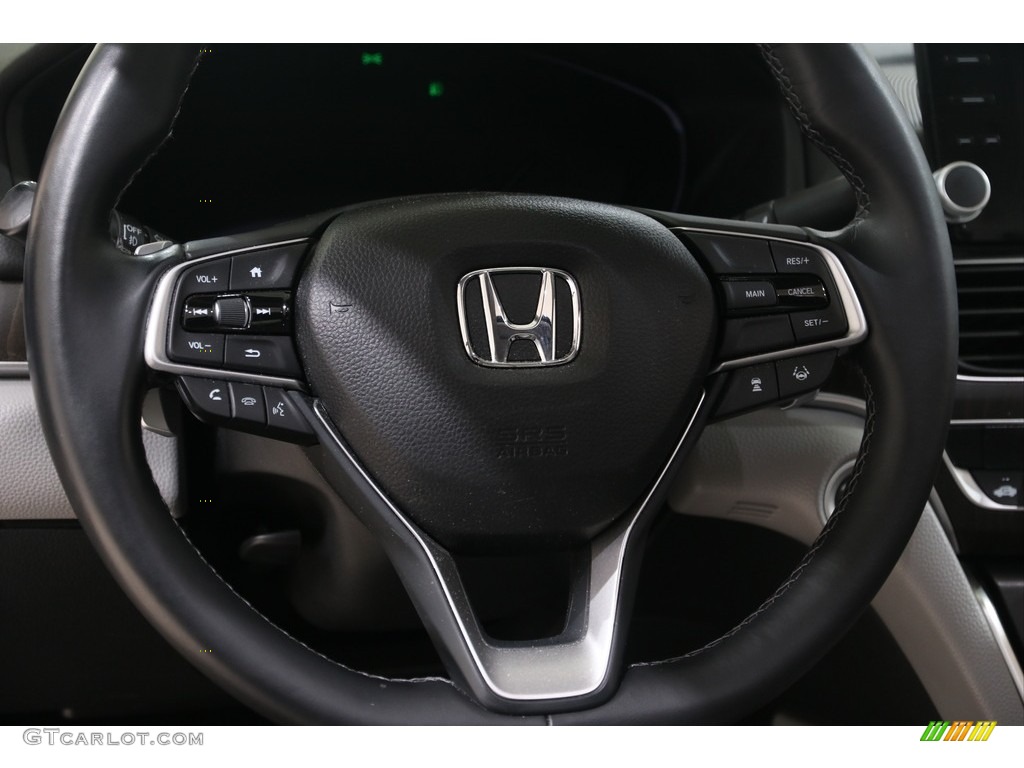 2018 Honda Accord EX-L Hybrid Sedan Gray Steering Wheel Photo #138964086