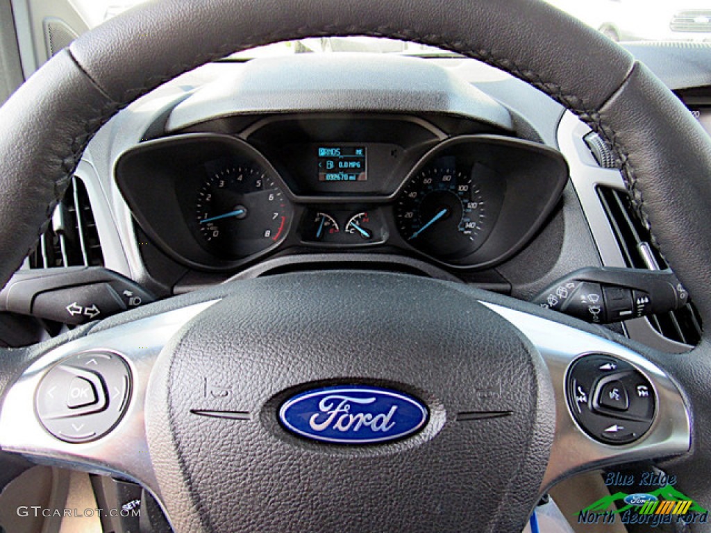 2016 Ford Transit Connect XLT Wagon Medium Stone Steering Wheel Photo #138964302