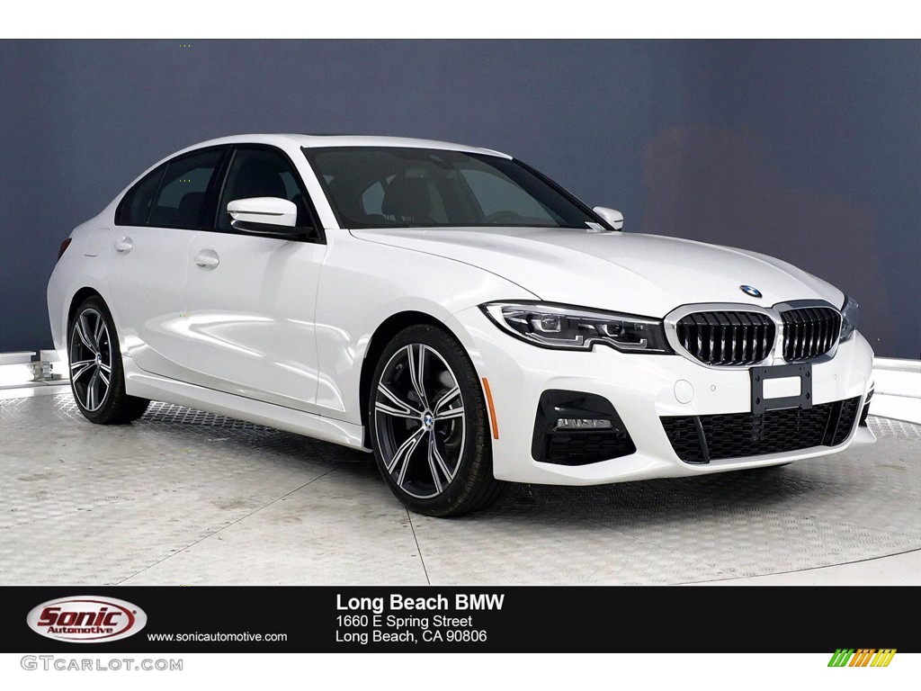 2020 3 Series 330i Sedan - Alpine White / Black photo #1