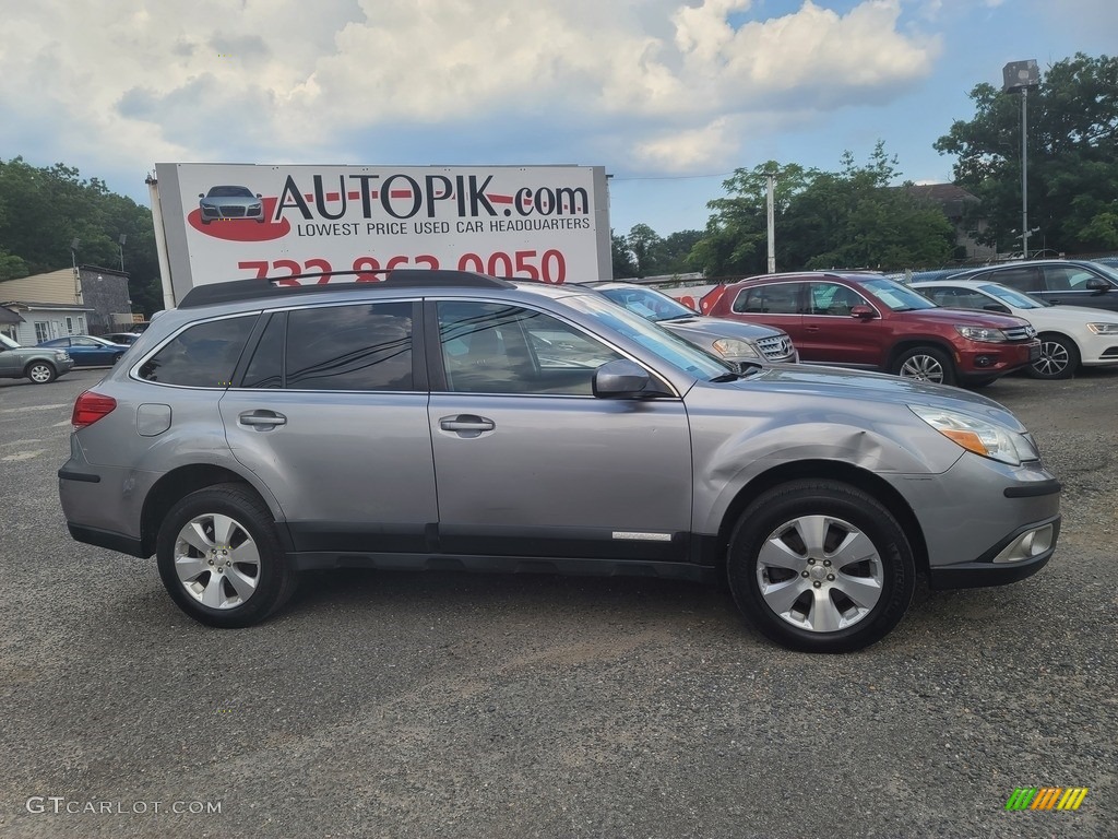 2010 Outback 3.6R Premium Wagon - Steel Silver Metallic / Off Black photo #2