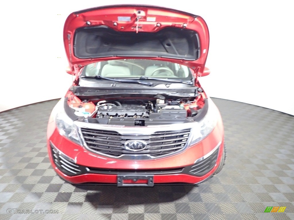 2011 Sportage LX - Signal Red / Alpine Gray photo #5