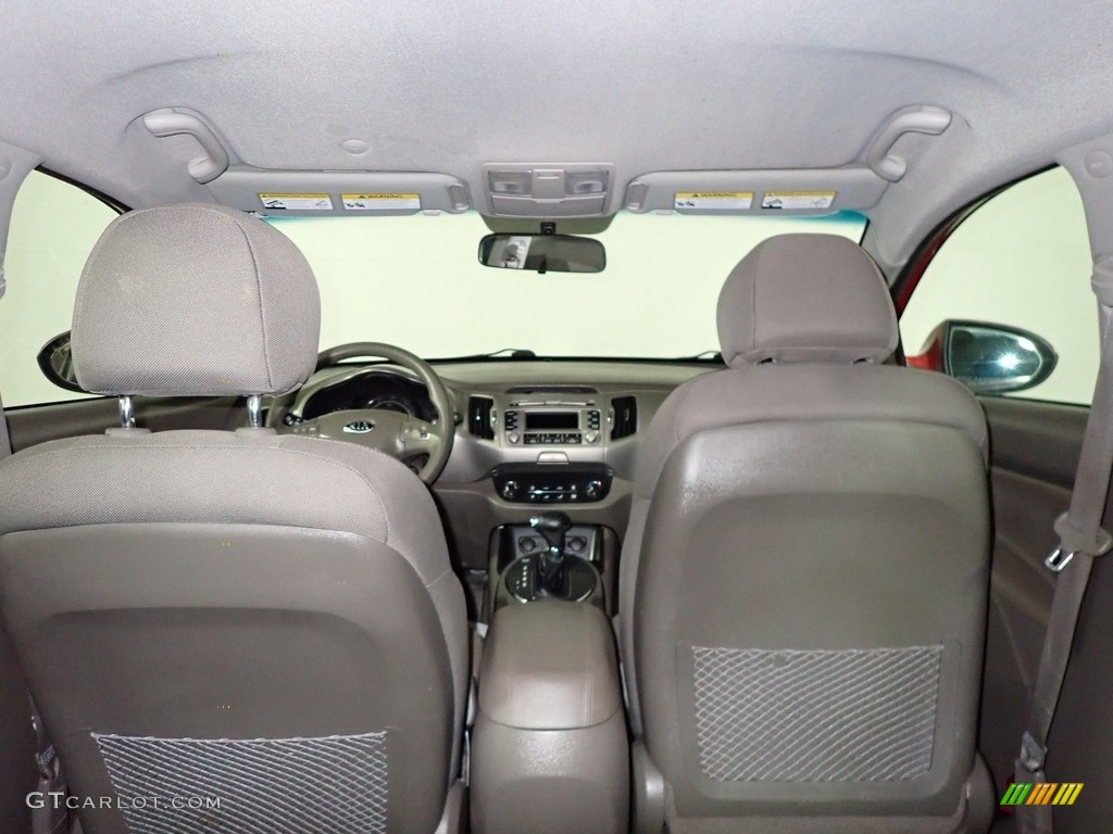 2011 Sportage LX - Signal Red / Alpine Gray photo #14