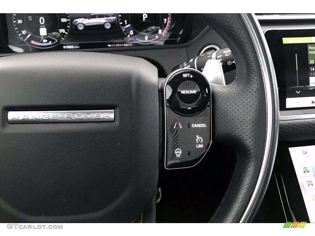 2018 Land Rover Range Rover Velar R Dynamic SE Ebony Steering Wheel Photo #138968664