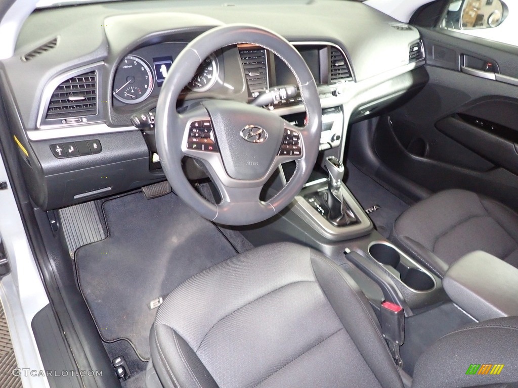 Black Interior 2018 Hyundai Elantra Value Edition Photo #138968901