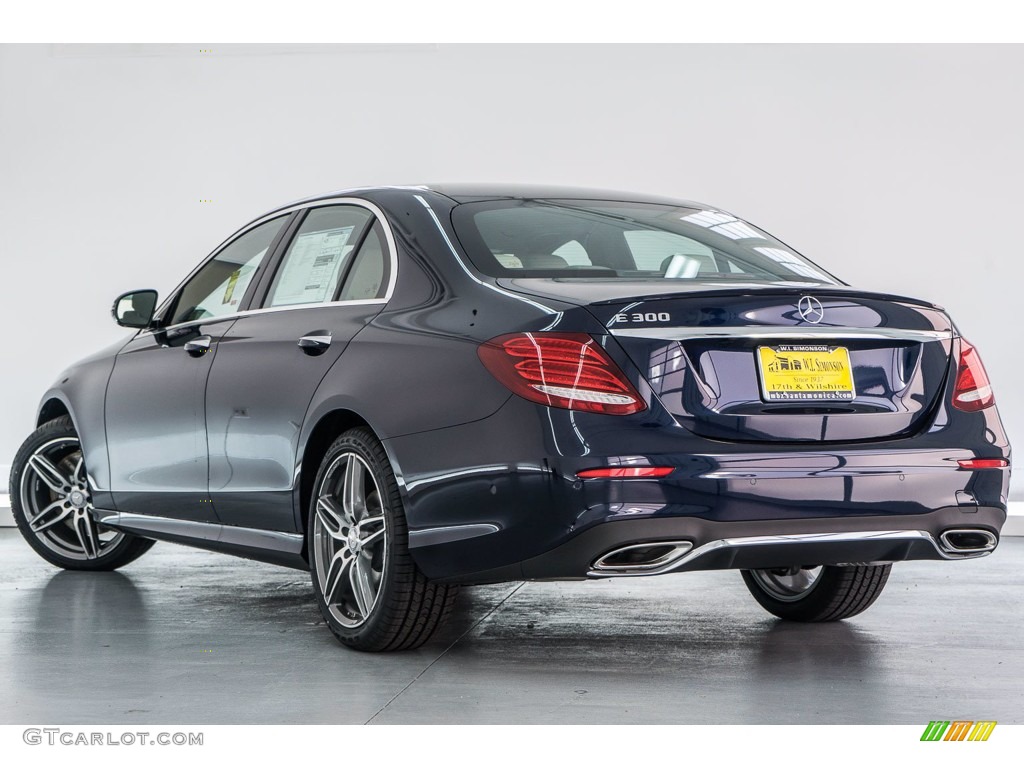 2018 E 300 Sedan - Lunar Blue Metallic / Macchiato Beige/Black photo #3
