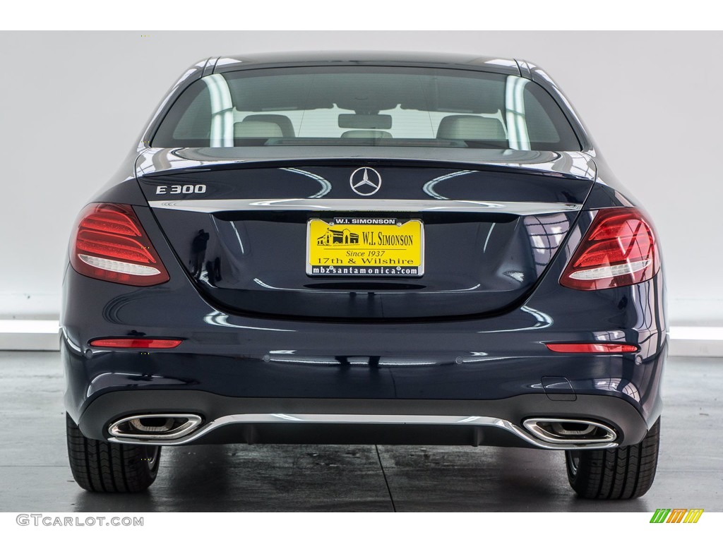 2018 E 300 Sedan - Lunar Blue Metallic / Macchiato Beige/Black photo #4