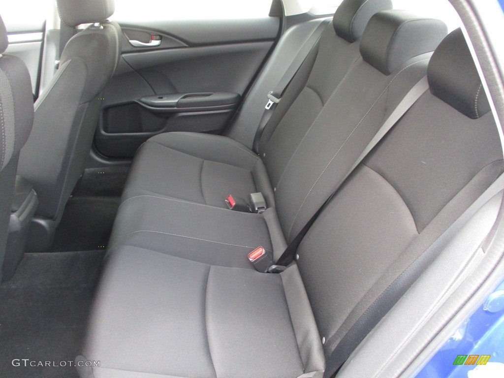 2018 Civic LX Sedan - Aegean Blue Metallic / Black photo #11