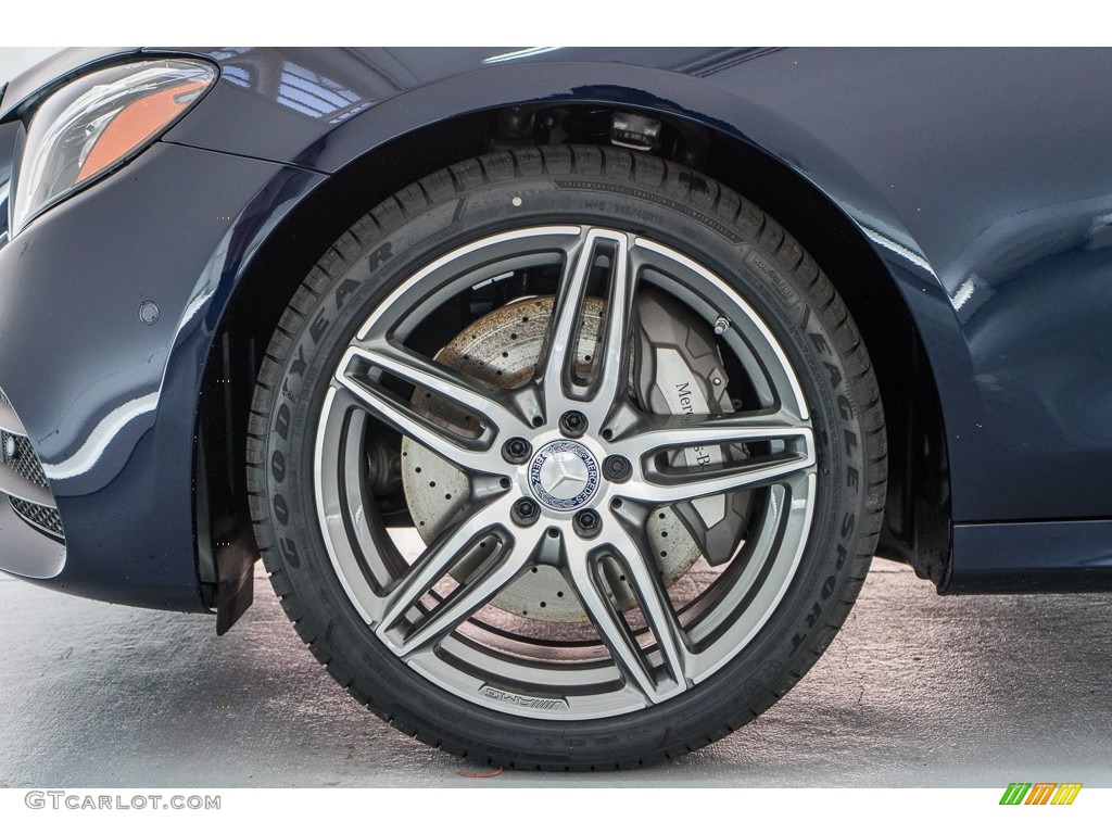 2018 E 300 Sedan - Lunar Blue Metallic / Macchiato Beige/Black photo #9