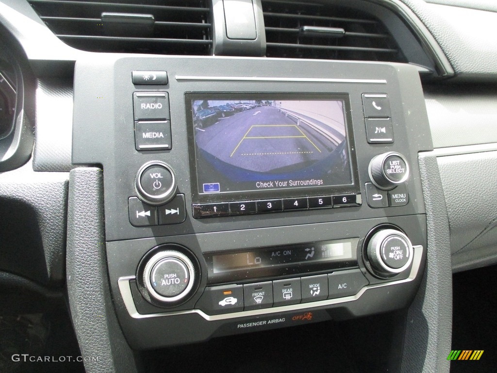 2018 Civic LX Sedan - Aegean Blue Metallic / Black photo #15