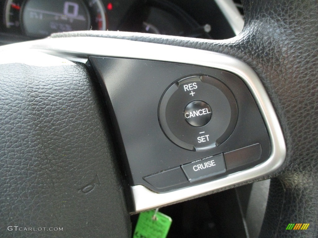 2018 Civic LX Sedan - Aegean Blue Metallic / Black photo #18