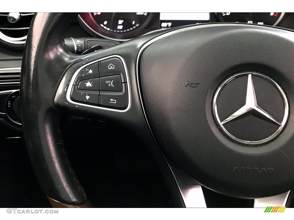 2017 Mercedes-Benz C 300 4Matic Sedan Black Steering Wheel Photo #138969864
