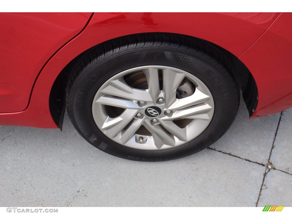 2019 Elantra SEL - Scarlet Red / Gray photo #6