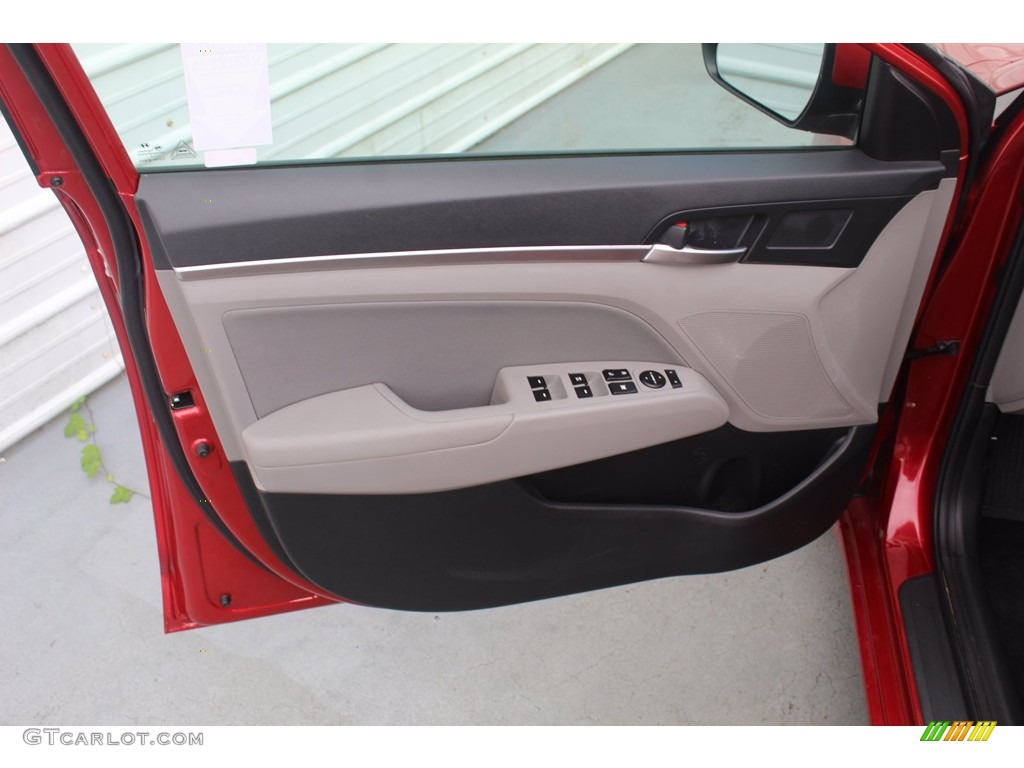 2019 Elantra SEL - Scarlet Red / Gray photo #14