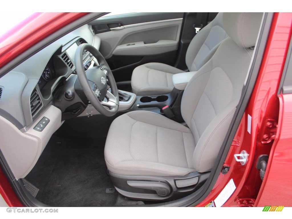 2019 Elantra SEL - Scarlet Red / Gray photo #15
