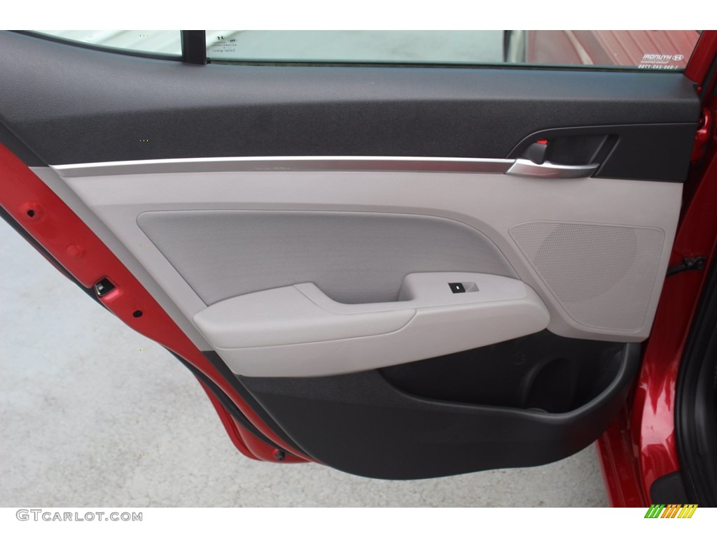 2019 Elantra SEL - Scarlet Red / Gray photo #23