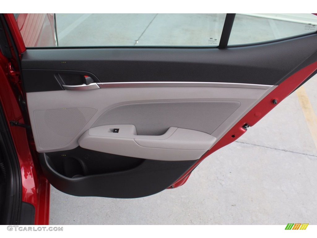2019 Elantra SEL - Scarlet Red / Gray photo #28