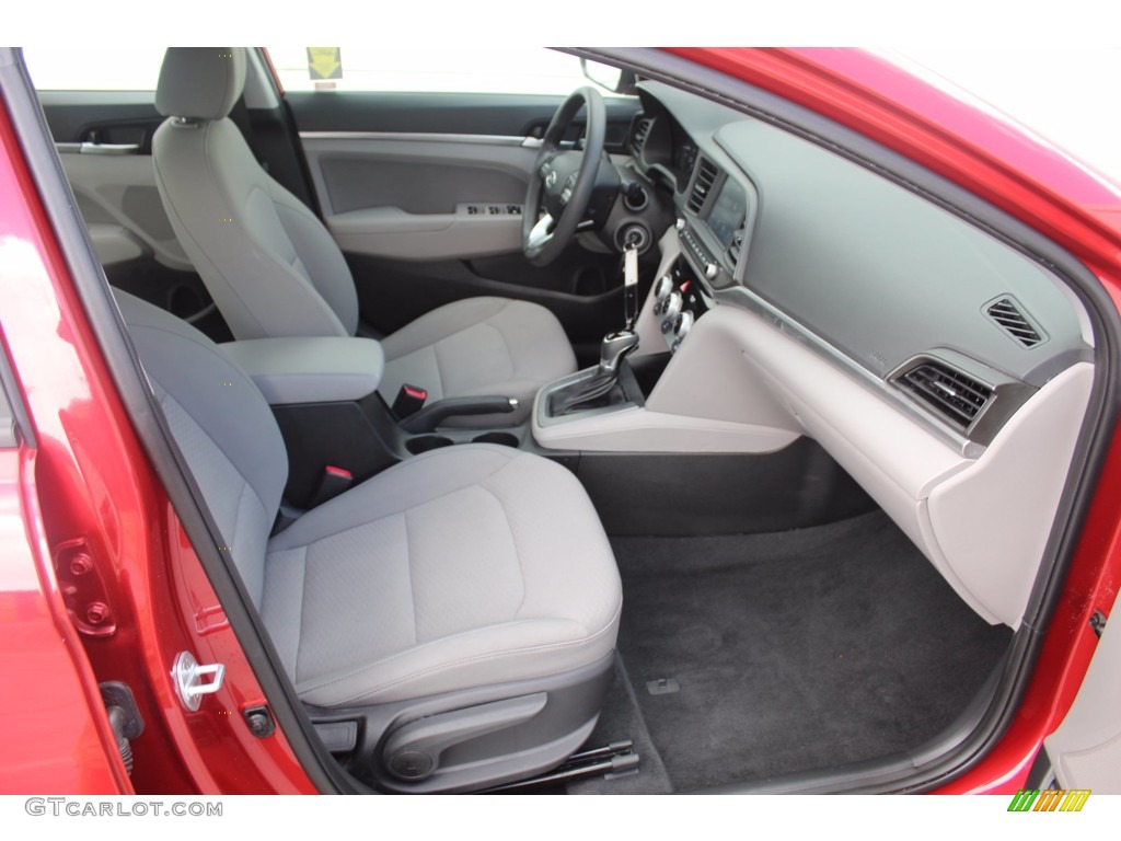2019 Elantra SEL - Scarlet Red / Gray photo #31