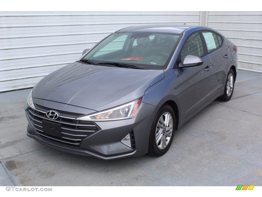 2019 Elantra SEL - Machine Gray / Gray photo #4