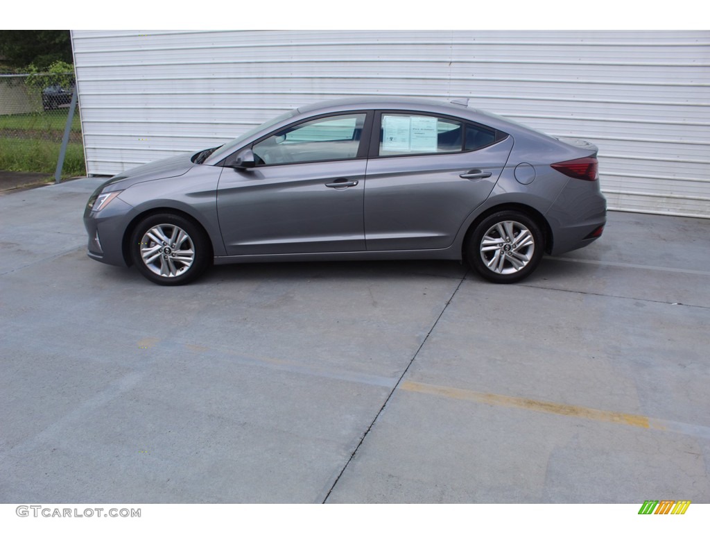 2019 Elantra SEL - Machine Gray / Gray photo #7